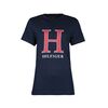 טישרט TOMMY HILFIGER הדפס H כחול, Color: כחול, בחר מידה: M